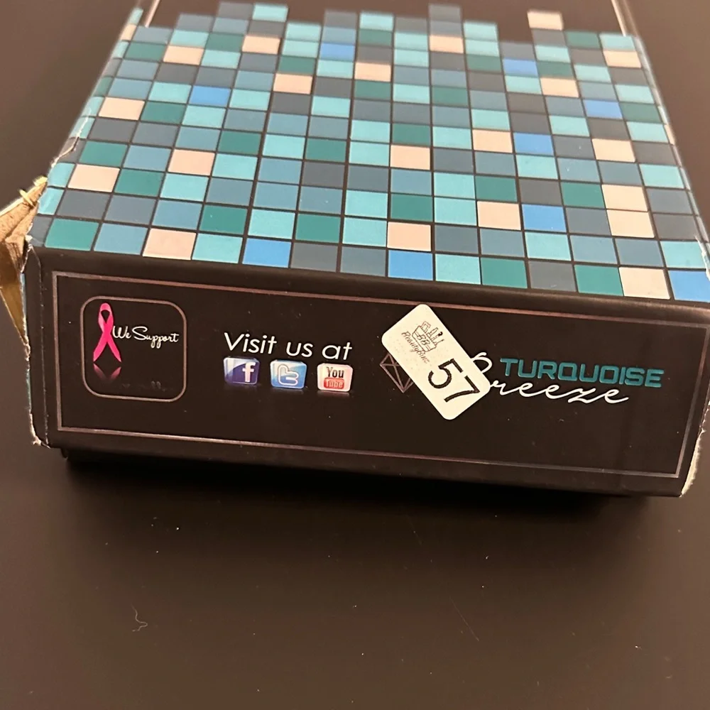 Royale Pro Turquoise Breeze Hair Straightener with 2 Clips. NWT